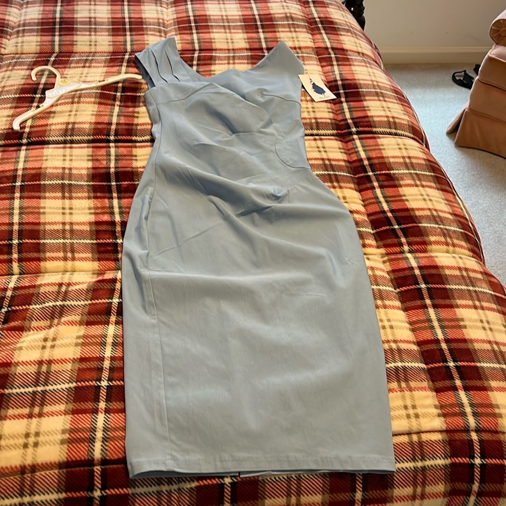 Petite ladies sleeveless dress